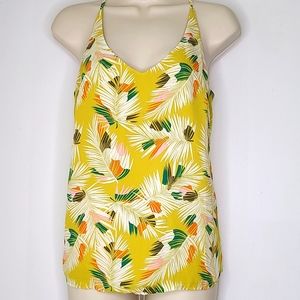 Banana Republic Tropical Palm Camisole EUC Size XSmall Lined